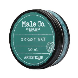 Male Co. Greasy Wax 100 ml - Ceara modelatoare cu fixare medie si aspect natural
