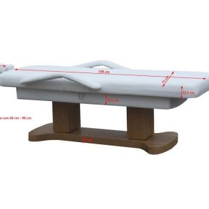 Masa de masaj electrica, luxurianta, fixa, pe structura de lemn