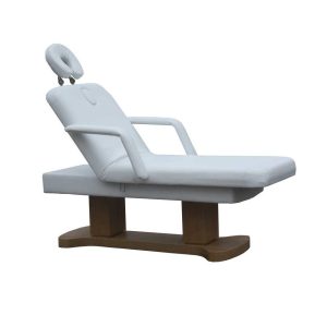 Masa de masaj electrica, luxurianta, fixa, pe structura de lemn