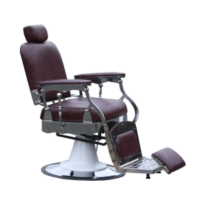 Scaun frizerie / barber chair POZZOLI maro