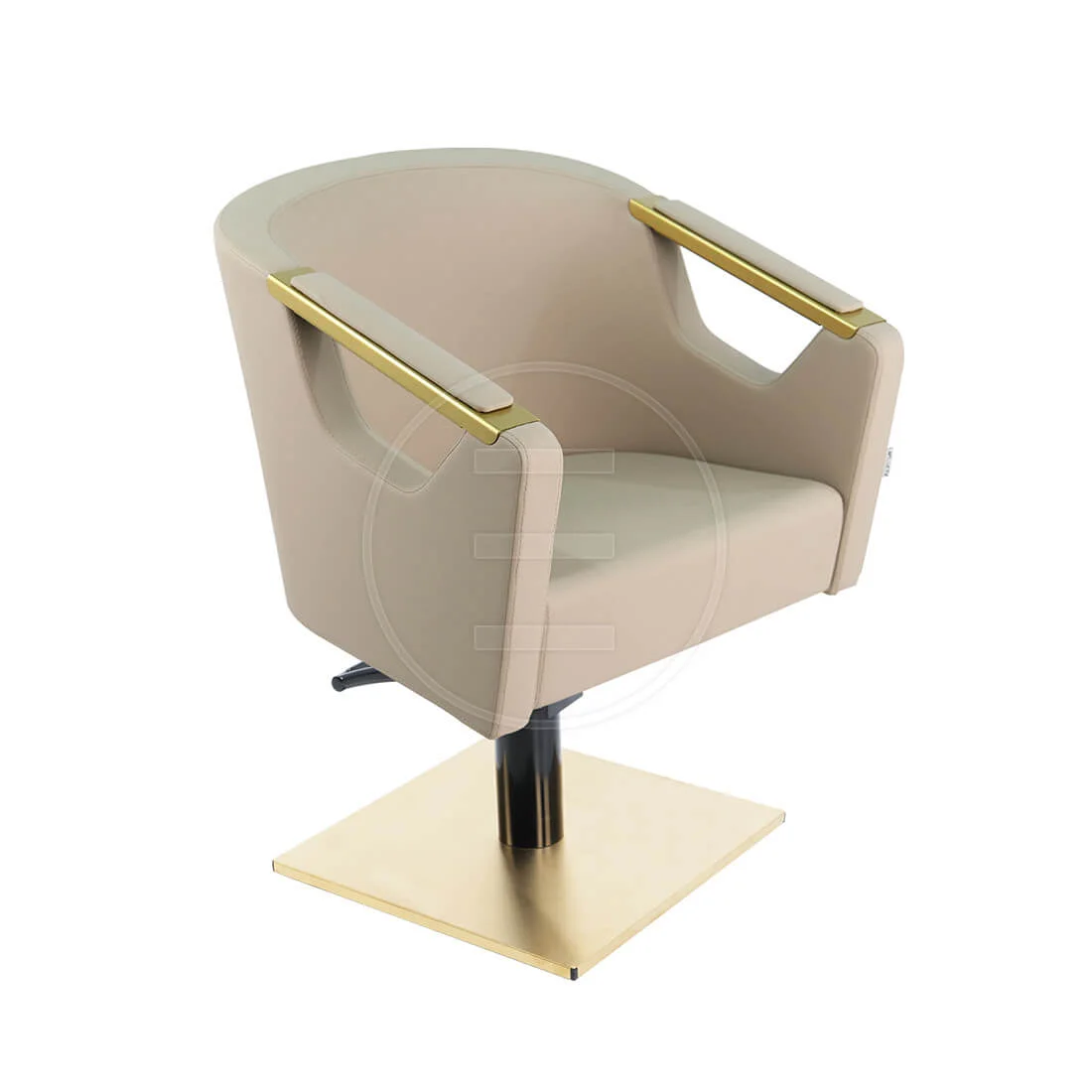 Scaun coafor / styling chair Alpeda Sacha Gold - imagine 2