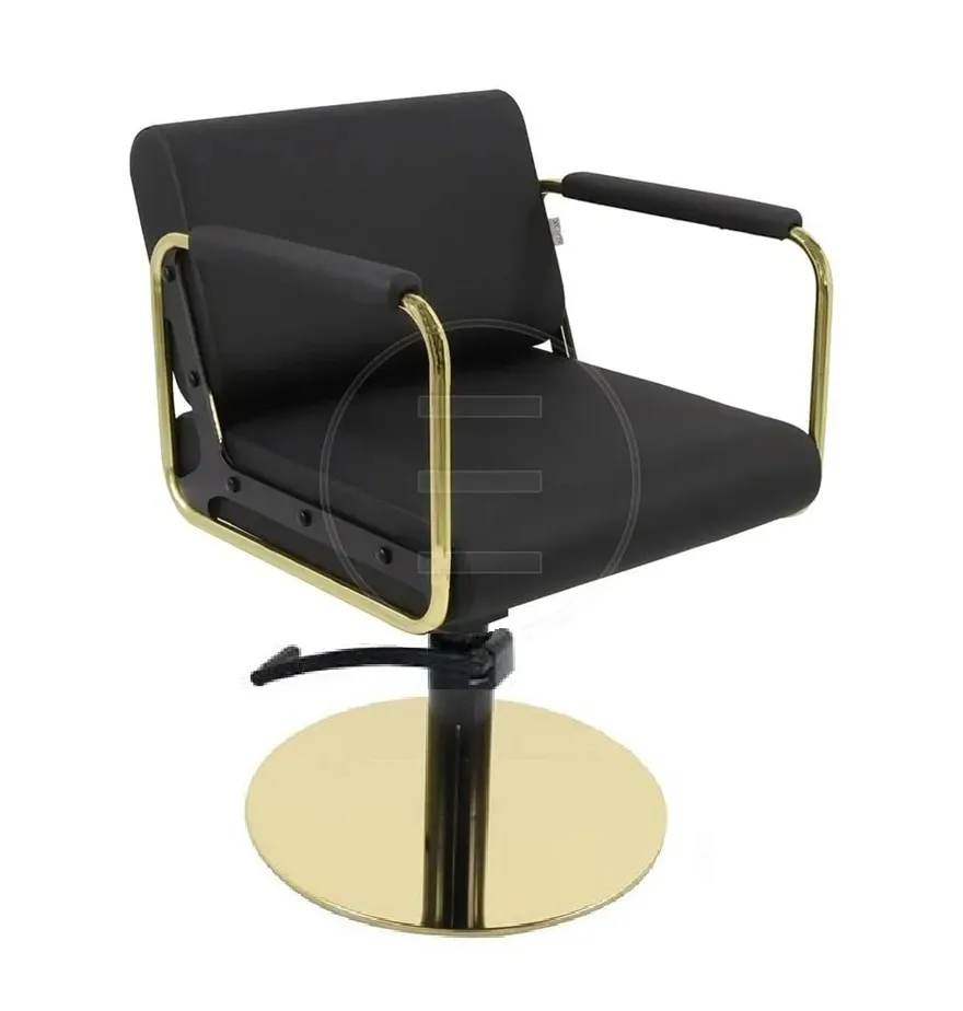 Scaun coafor / styling chair Alpeda Round Styling Gold - imagine 2