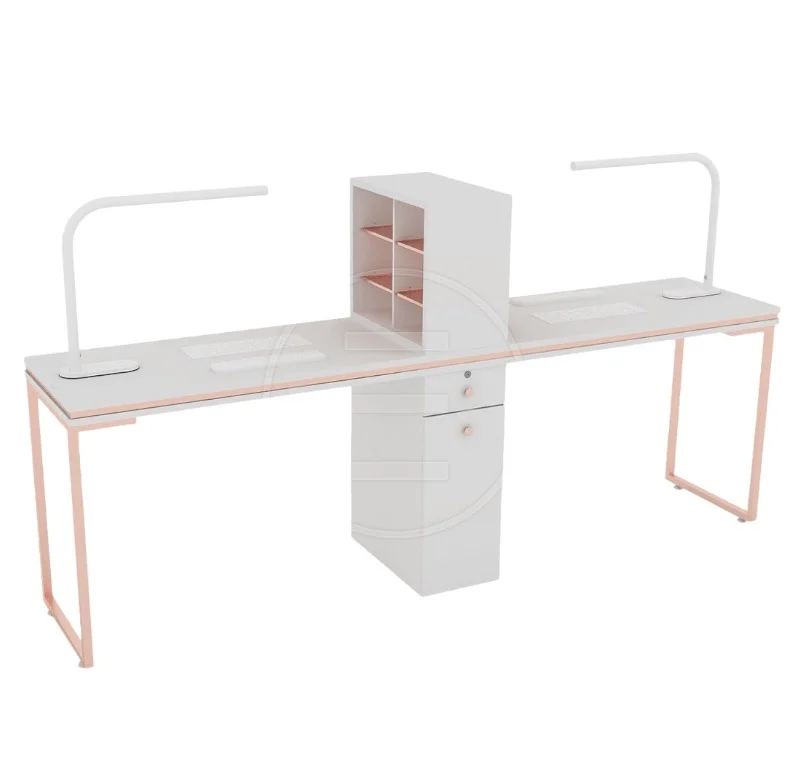 Masa manichiura Alpeda Venus Double Gold / Rose Nail Station - imagine 3