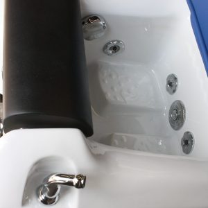 Fotoliu pedichiura SPA electric cu vibromasaj albastru