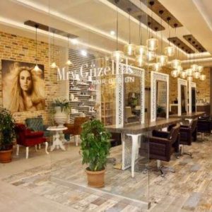 Post lucru coafor dublu (insula) / styling unit ALPEDA MYR BEAUTY DOUBLE (island)