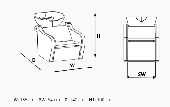 Unitate pentru spalat, scafa / washing unit ALPEDA BASIC DUBLA - imagine 3