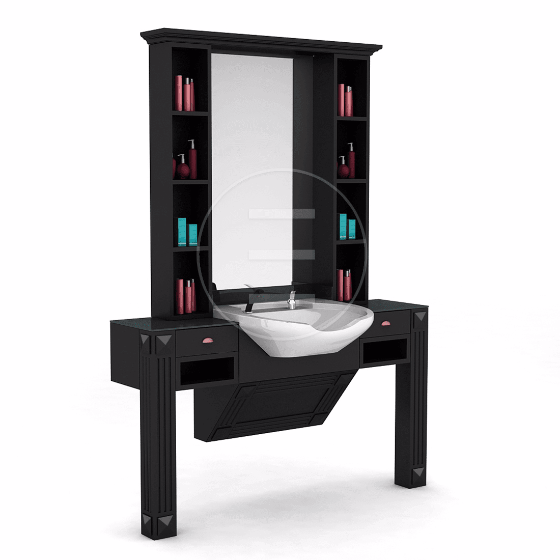 Post de lucru frizerie / barber styling unit ALPEDA BAROK MAN