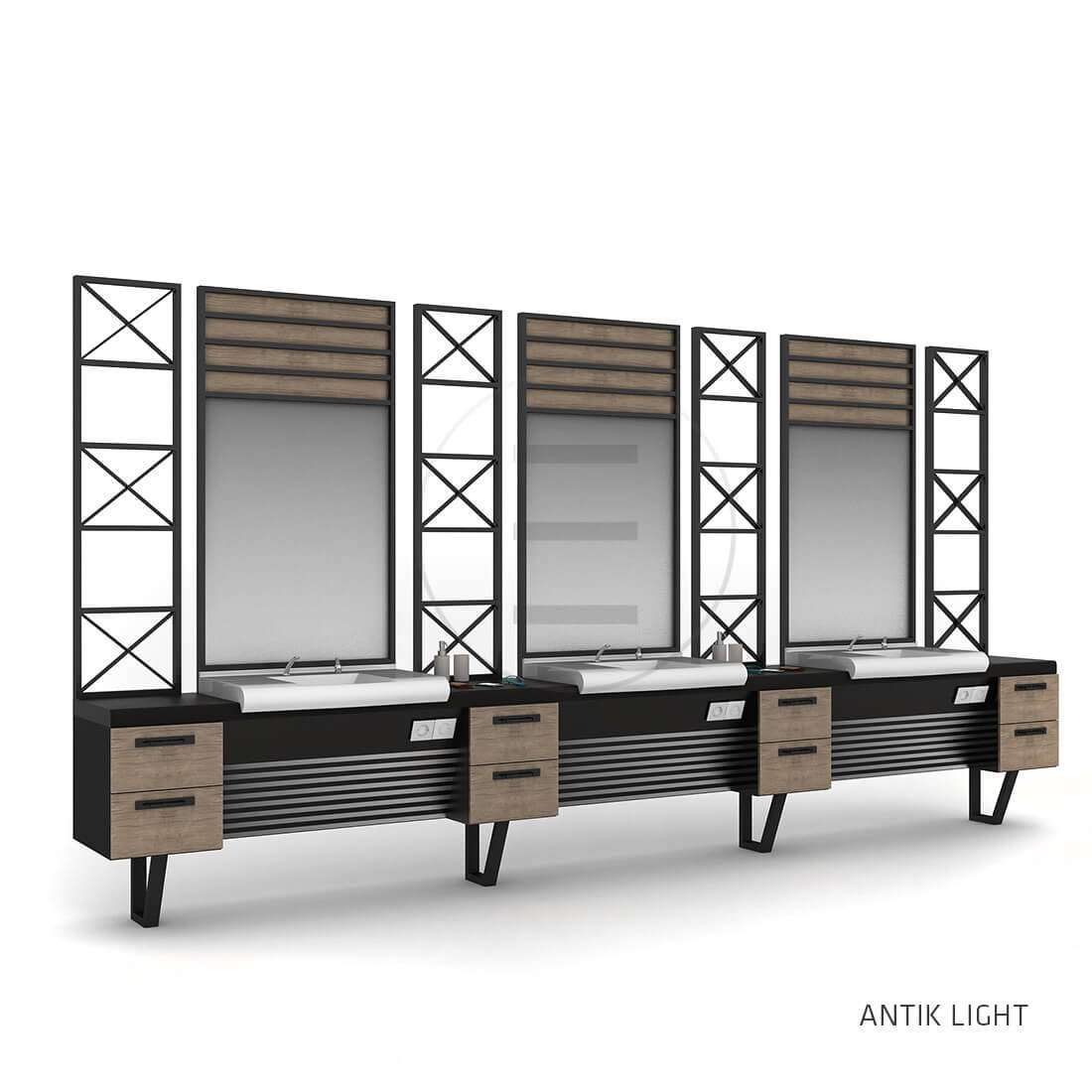 Post de lucru frizerie / barber styling unit Alpeda Ceramix Man - imagine 4