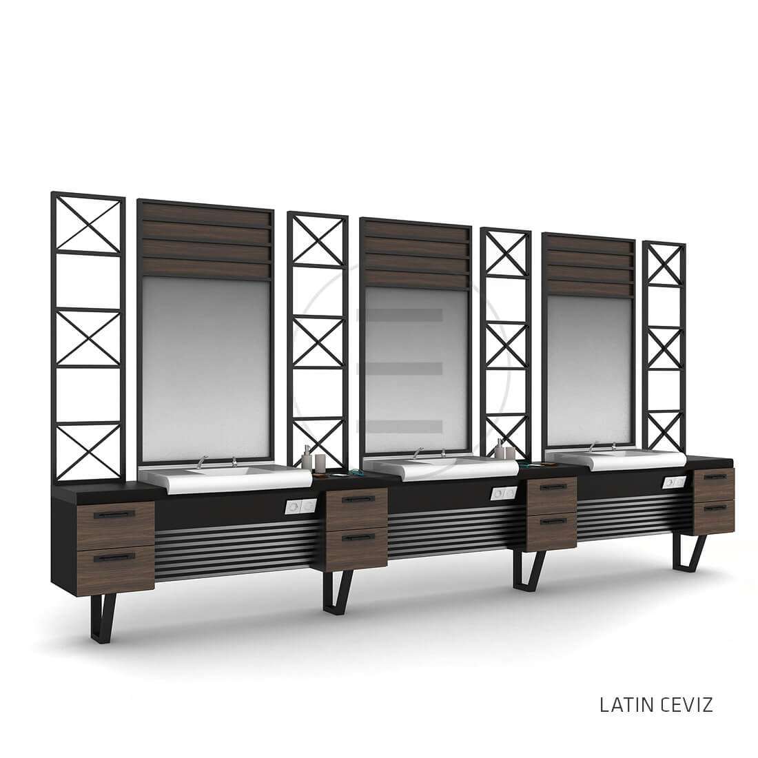 Post de lucru frizerie / barber styling unit Alpeda Ceramix Man - imagine 5