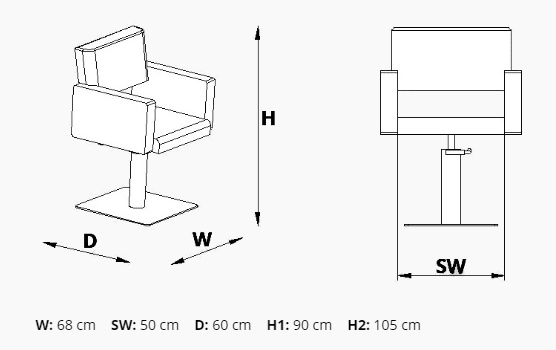 Scaun coafor / styling chair Alpeda Cute KL - imagine 19