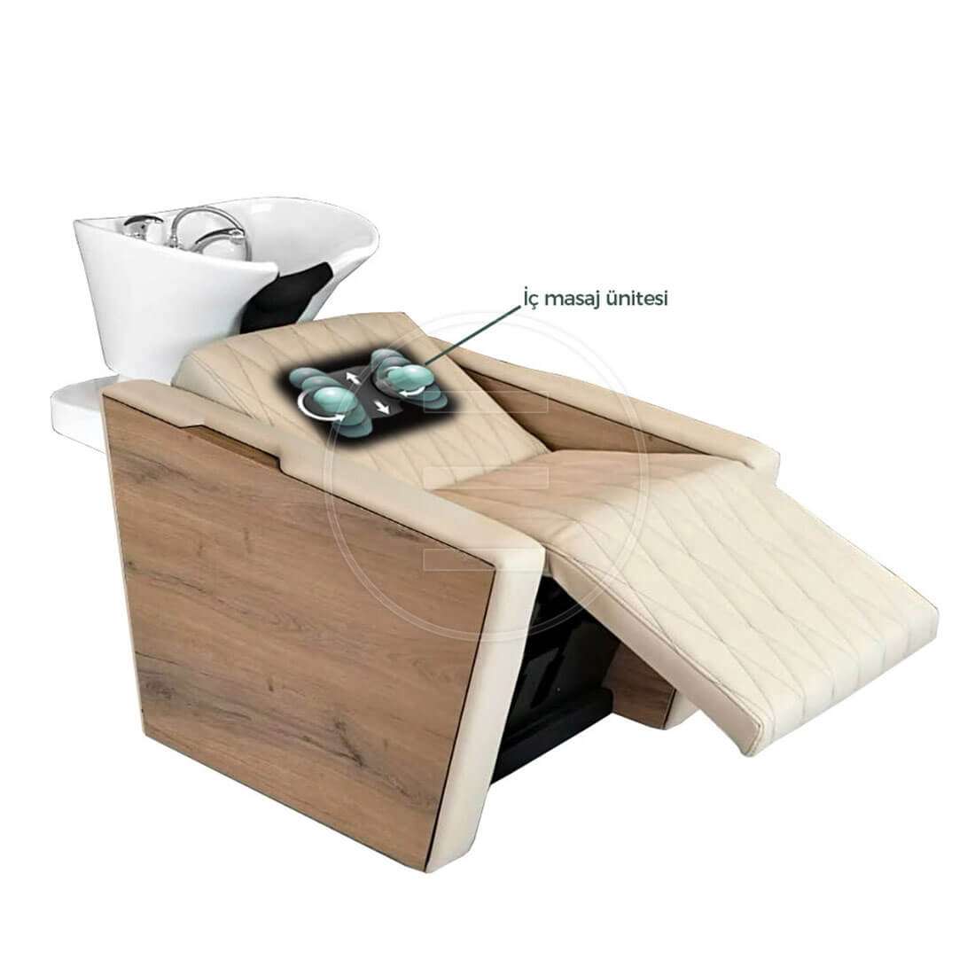 Unitate pentru spalat, scafa Alpeda NATURE Wash MASSAGE, suport picioare electric