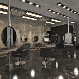 Post lucru coafor / styling unit ALPEDA SELF ROUND ISLAND BY