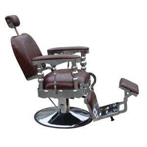 Scaun frizerie / barber chair SORRENTO maro antique