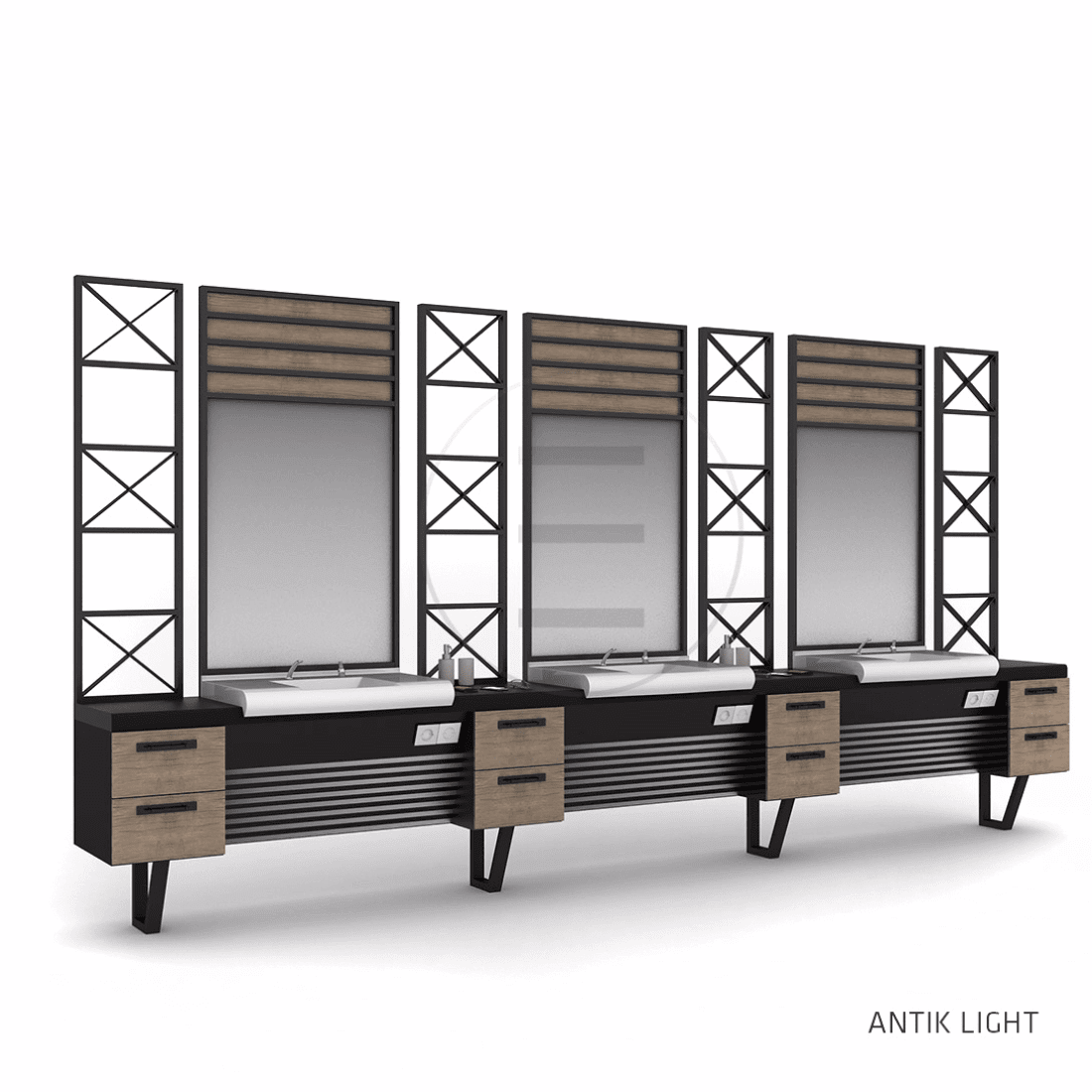 Post de lucru frizerie / barber styling unit Alpeda Ceramix Man - imagine 6