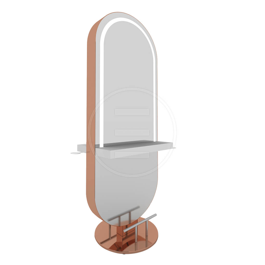 Post dublu de lucru coafor dublu / insula Alpeda Glam Island Rose