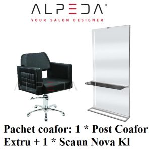 Pachet Alpeda Start Coafor: 1* Scaun coafor Nova Kl + 1* Post coafor Extru