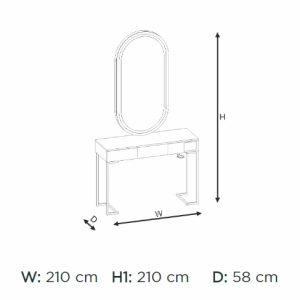 Post de lucru coafor / styling unit Alpeda Rigel