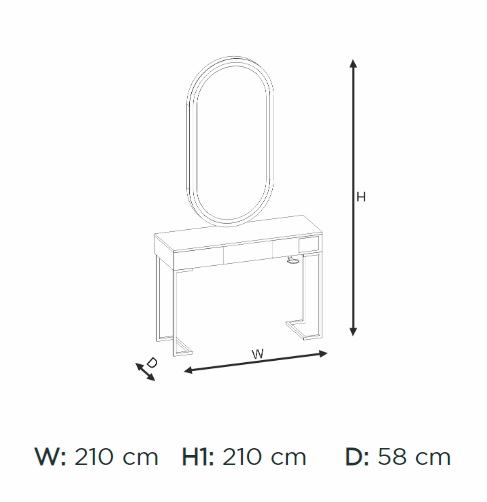Post de lucru coafor / styling unit Alpeda Rigel - imagine 2