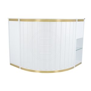 Receptie Alpeda Domino Desk Auriu / Crom / Rose / Black