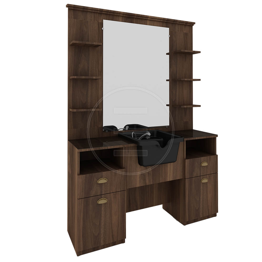 Post de lucru frizerie / barber styling unit ALPEDA FORTE - imagine 3