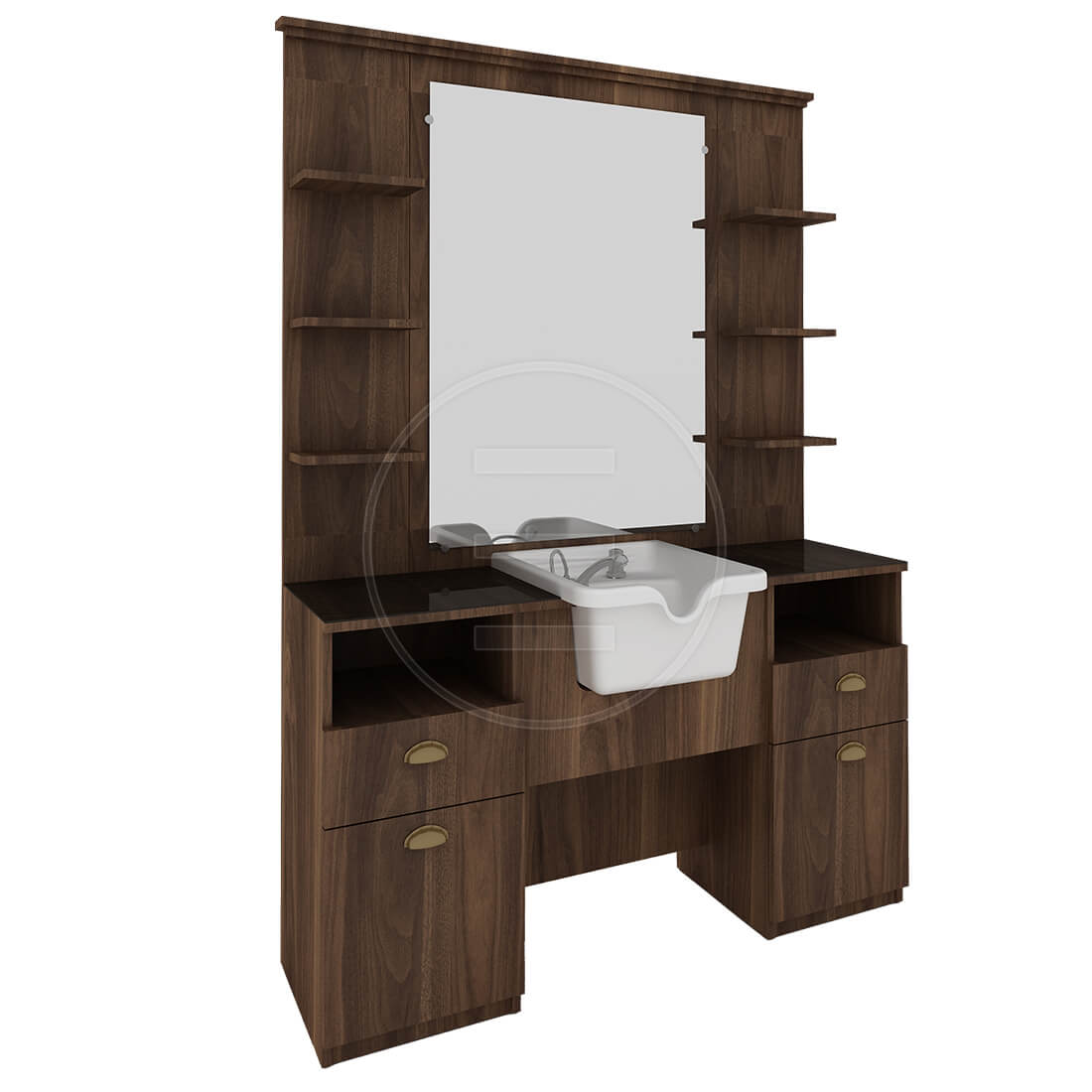 Post de lucru frizerie / barber styling unit ALPEDA FORTE - imagine 4