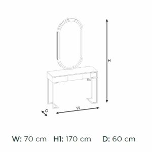 Post lucru coafor dublu / insula Alpeda Academy Garden Ivy