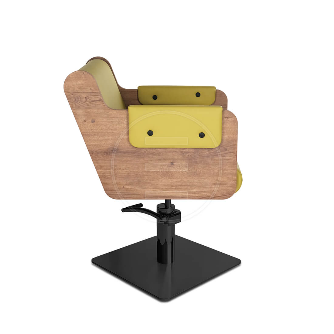 Scaun coafor / styling chair Alpeda KAI Black Edition - imagine 4