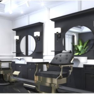 Post de lucru frizerie / barber styling unit Alpeda Sebastian