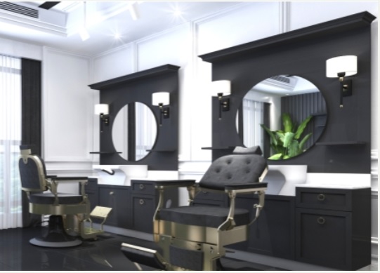 Post de lucru frizerie / barber styling unit Alpeda Sebastian - imagine 2