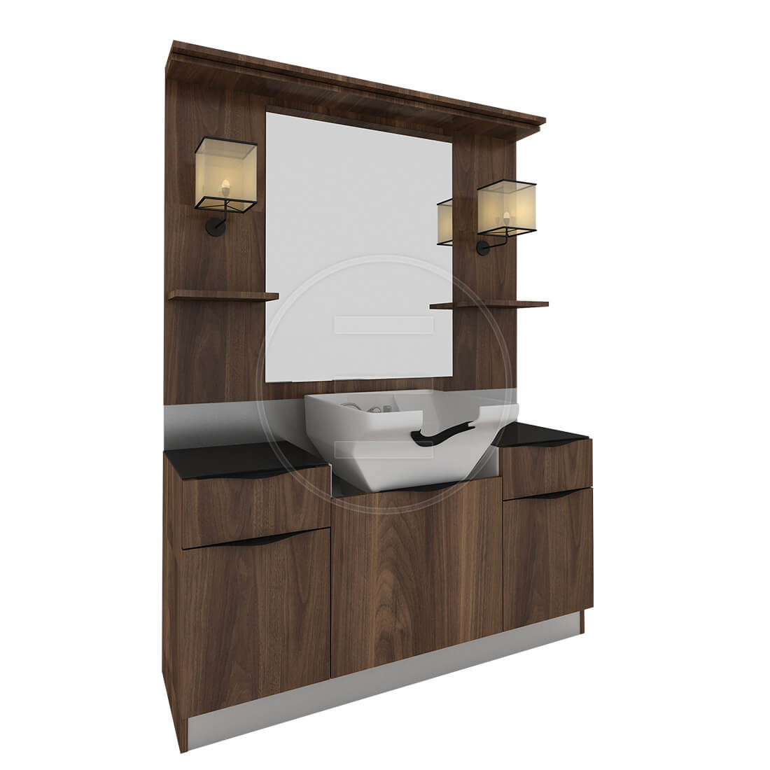 Post de lucru frizerie / barber styling unit ALPEDA LION