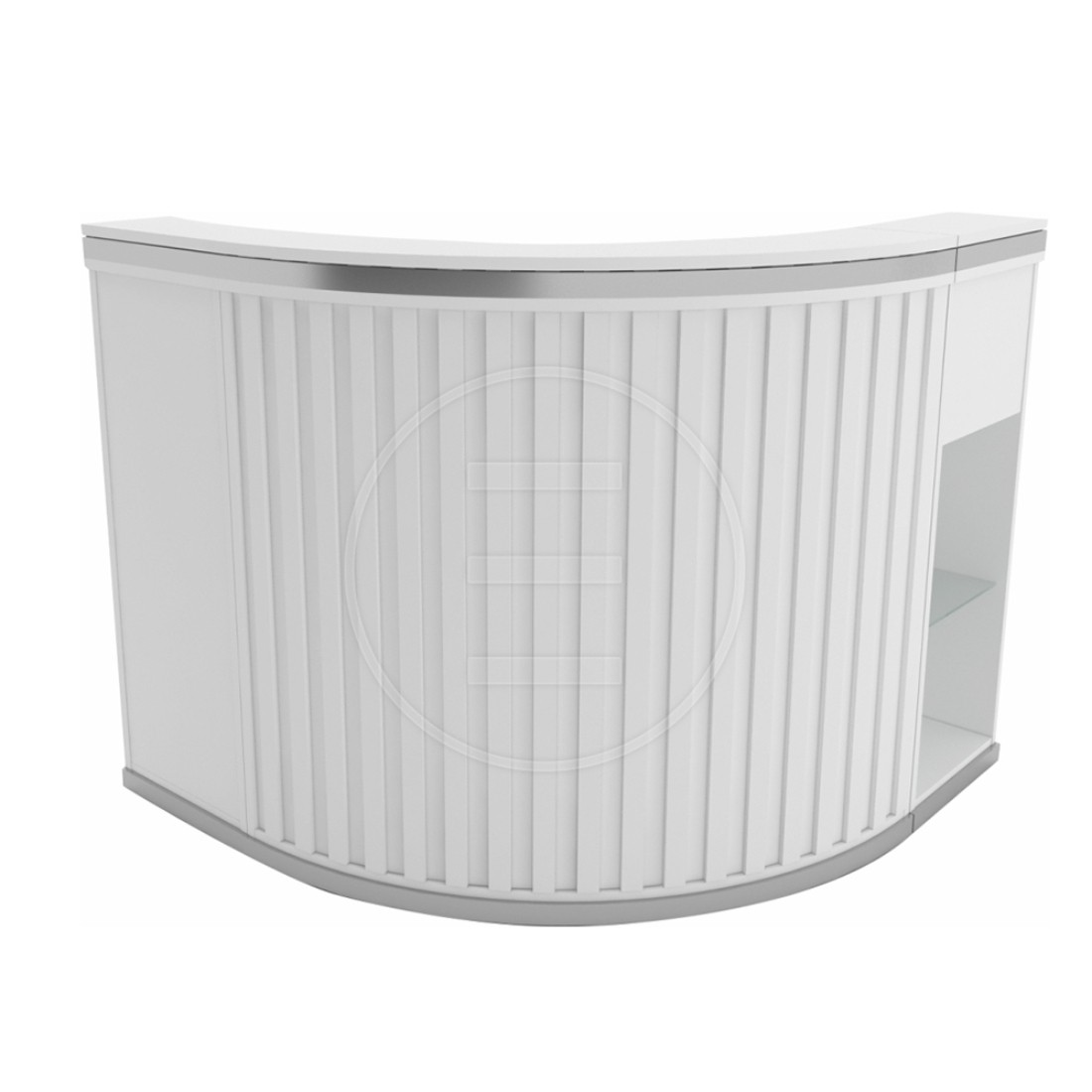 Receptie Alpeda Domino Desk Auriu / Crom / Rose / Black - imagine 2