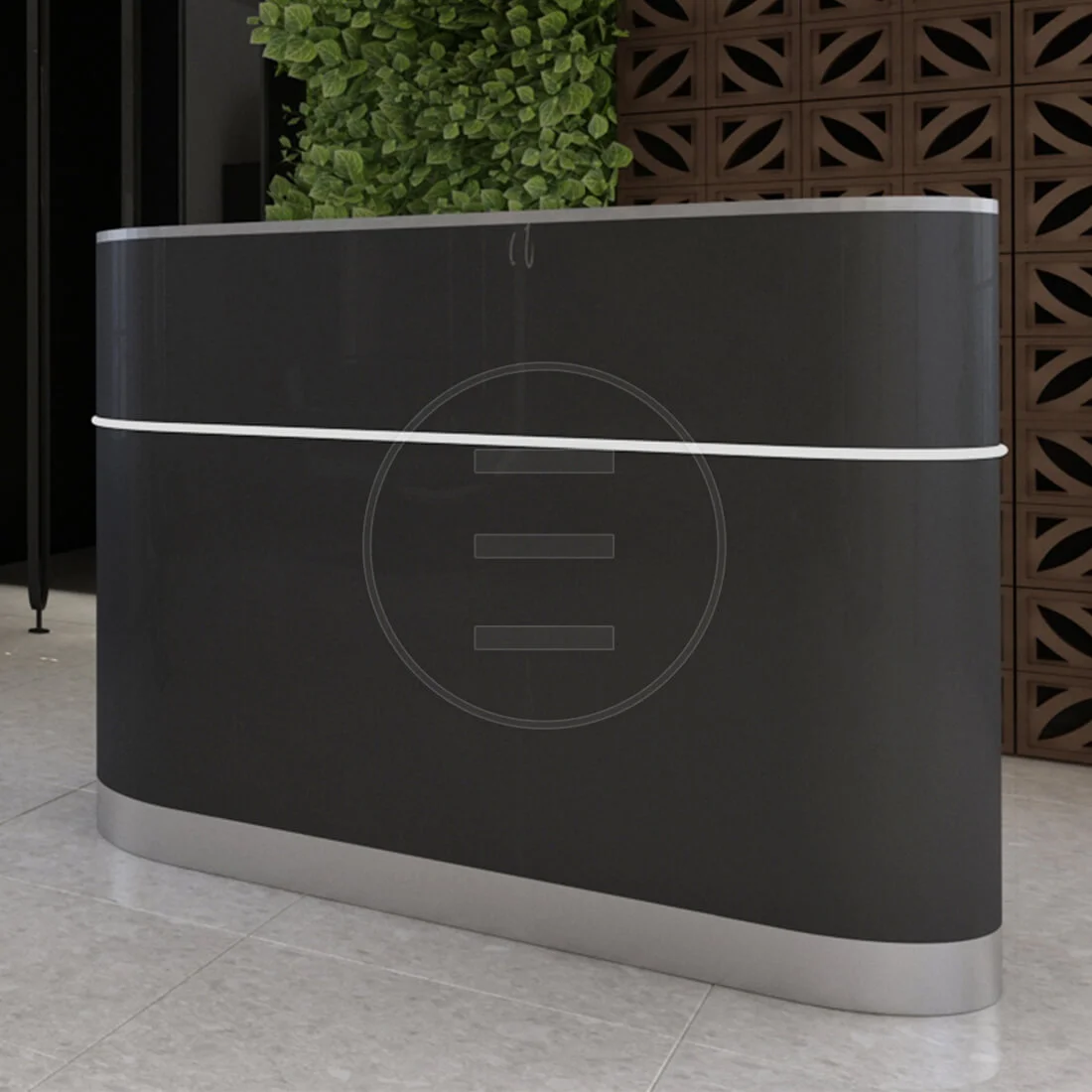 Receptie Alpeda Liba Desk Auriu / Crom / Rose / Black - imagine 5