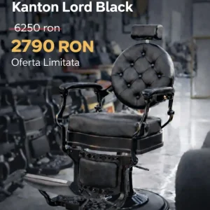 Scaun frizerie / Barber chair Kanton Lord Black Edition