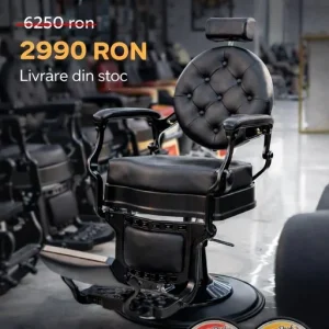 Scaun frizerie / Barber chair Kanton Lord Black Edition