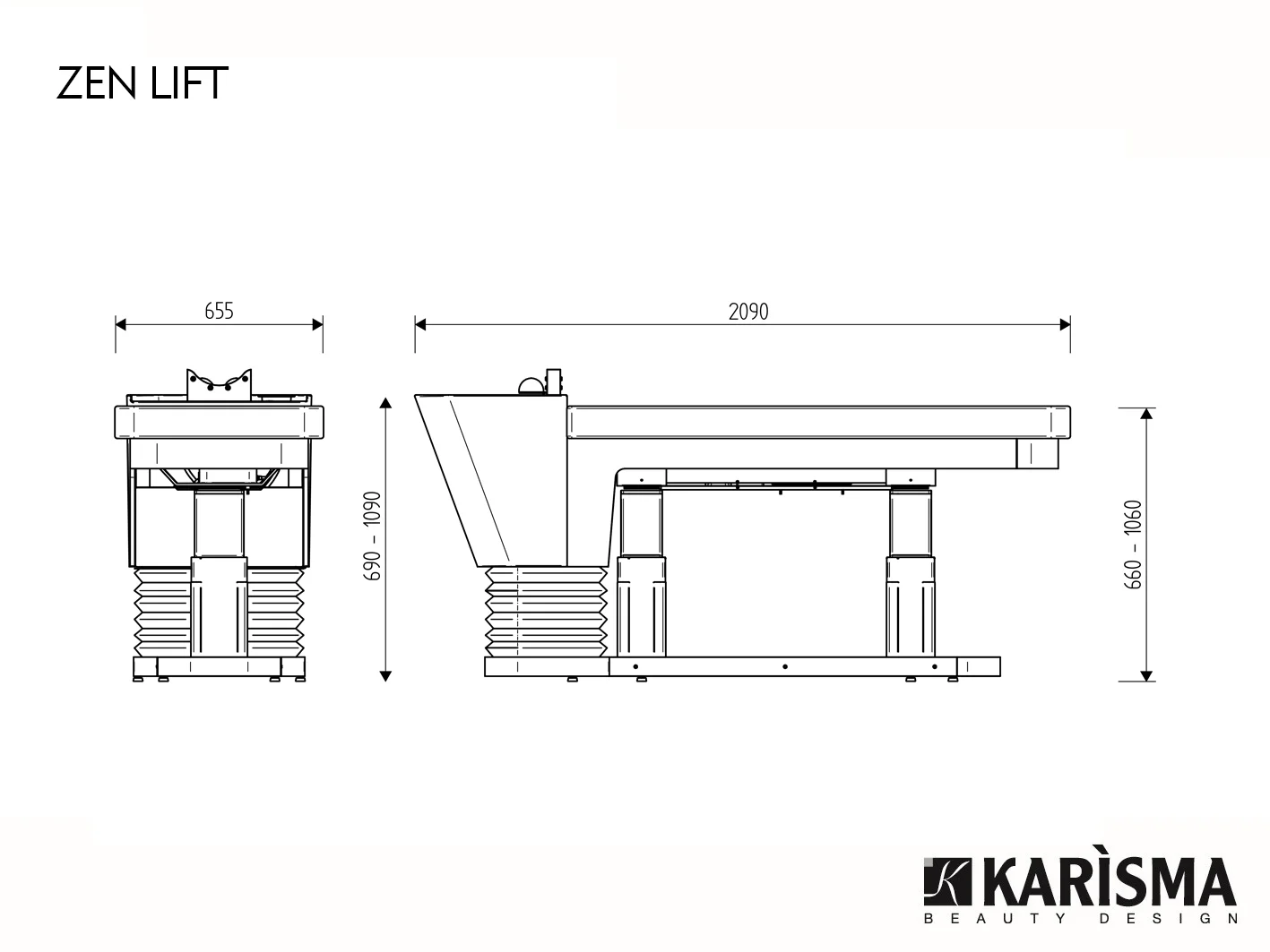 Scafa Hair Spa / Unitate spalat pat Pietranera Karisma Zen Wash LIFT - imagine 7