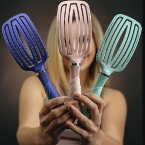 Perie par curbata flexibila cu ventilatie Artero /  Artero Ge-Bion 17 Flexible Curve Vent Black