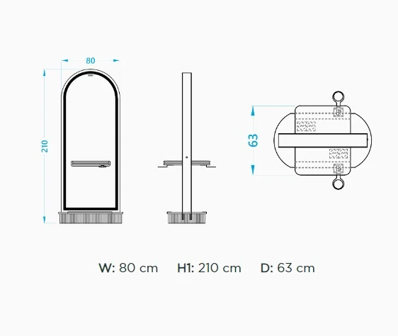 Post lucru coafor dublu / insula Alpeda Rozalin Island - imagine 5