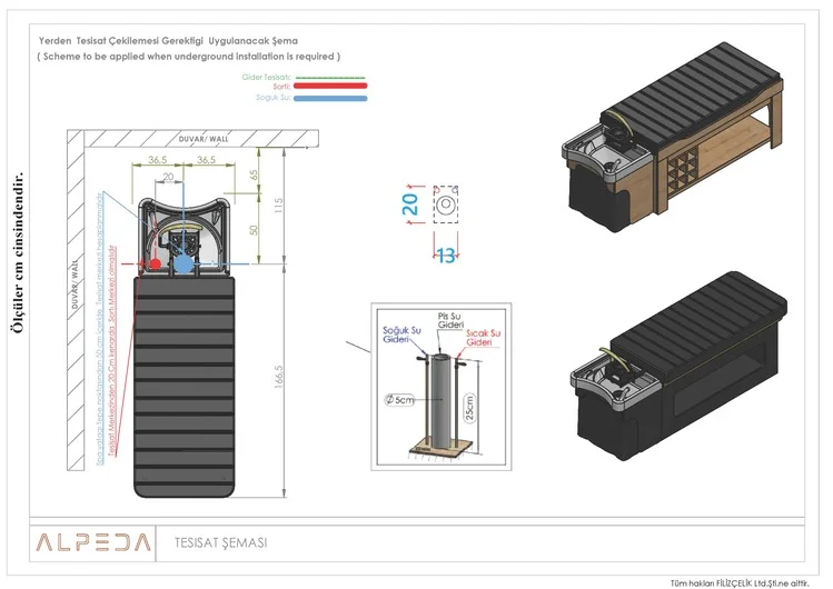 Scafa Hair Spa / Unitate spalat pat Alpeda Doris Head Spa - imagine 8