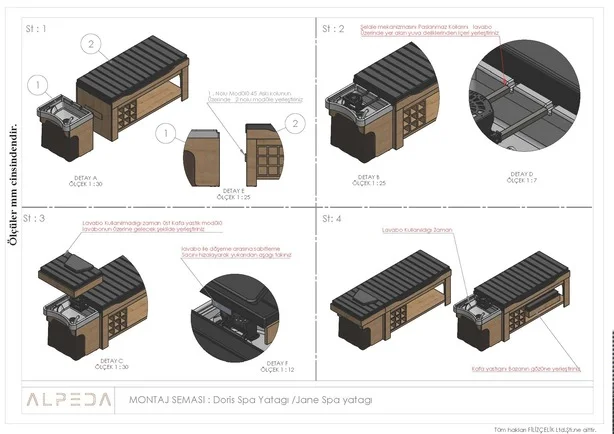Scafa Hair Spa / Unitate spalat pat Alpeda Doris Head Spa - imagine 9