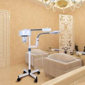 Vapozor Ozon si Lupa Marire Cosmetica, Aparat 2in1 Tratamente Faciale, Deschidere Pori, Fassay