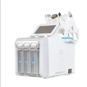 Aparat Hydradermabraziune cu Masca Profesional 7 in1 H2O2 Jet Hidroxigen Micro Bule Indepartare Puncte Negre, Dermoabraziune, Curatare, Hidratantare, Lifting Saloane, Indepartarea Acneei, Ultrasunete, RF Laney