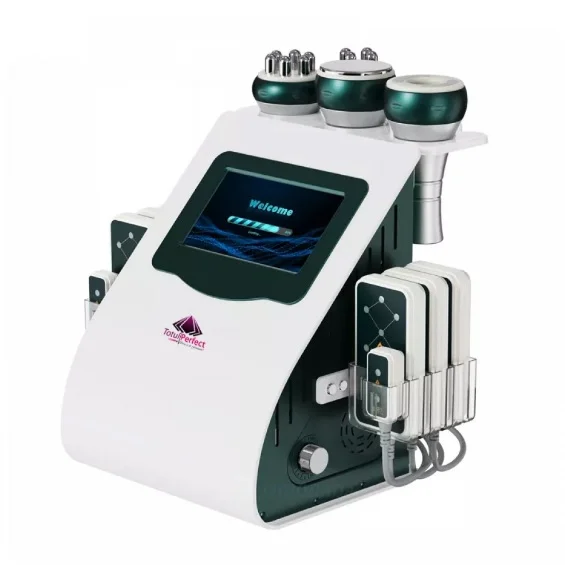 Aparat 6 in1 Lipolaser Liposuctie Virtuala, Cavitatie in vid, Tripolar, Multipolar RF Slabire in greutate, Indepartare celulita, Slabire Rapida, Radiofrecventa Profesional Salon, 61BL TotulPerfect - imagine 2
