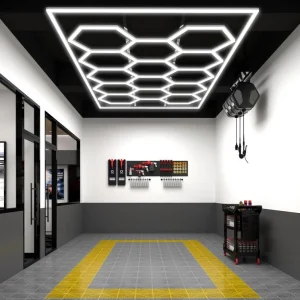 Sistem iluminat LED Hexagonal, HoneyComb, 4824mm*2604mm