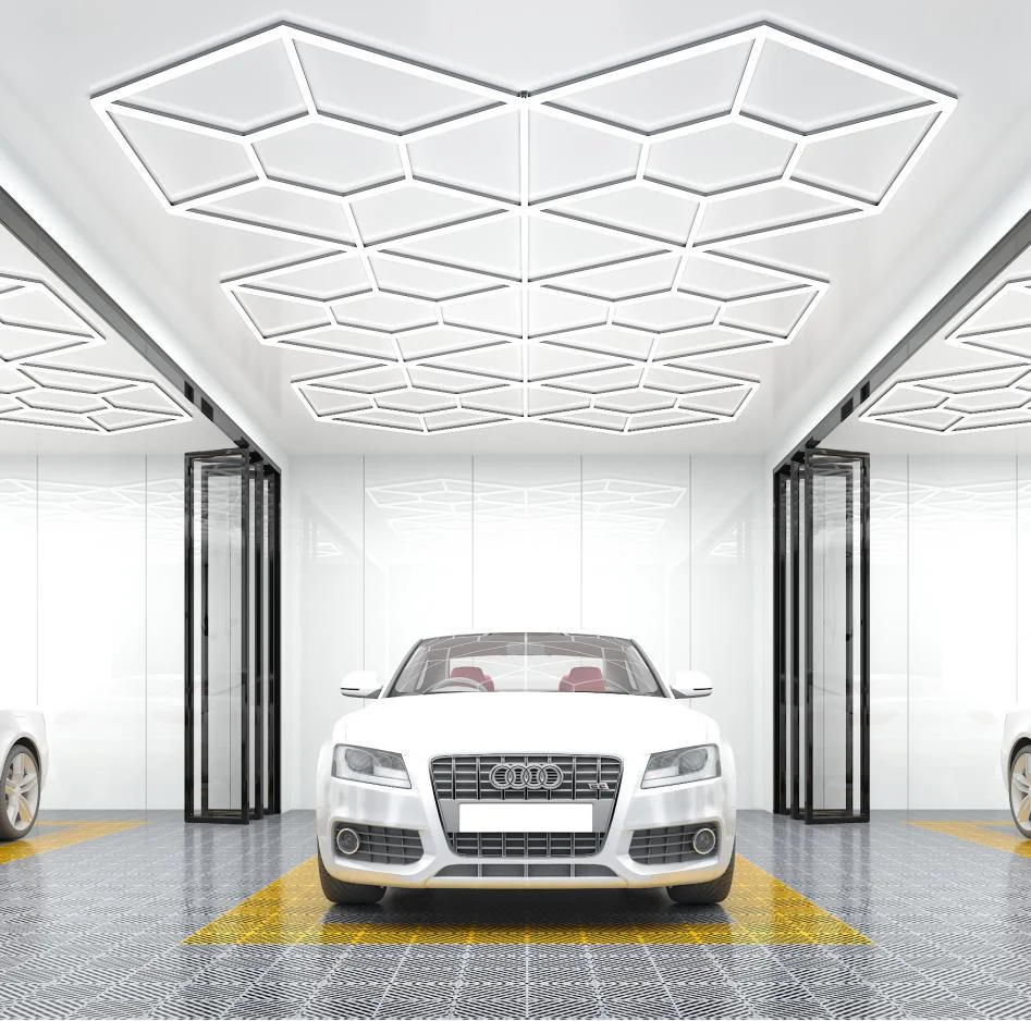 Sistem iluminat LED Hexagonal, HoneyComb, 4828mm*2796mm