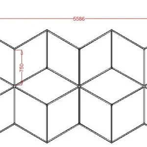 Sistem iluminat LED, HoneyComb, 5586mm*2439mm