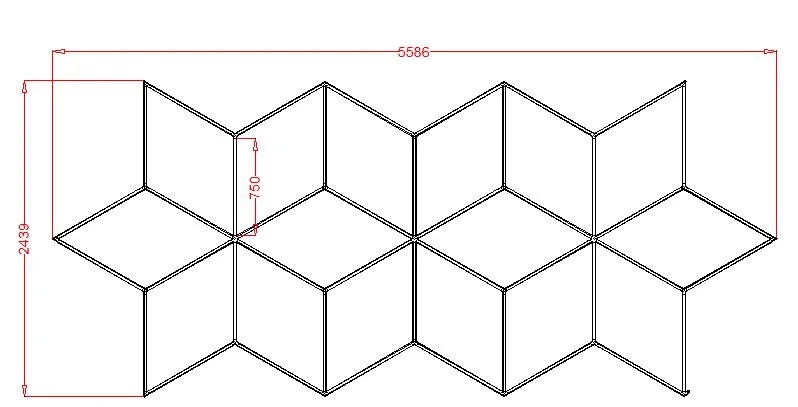 Sistem iluminat LED, HoneyComb, 5586mm*2439mm - imagine 2