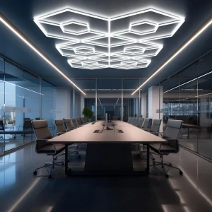 Sistem iluminat LED Hexagonal, HoneyComb, 2796mm*4828mm