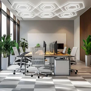 Sistem iluminat LED Hexagonal, HoneyComb, 2796mm*4828mm