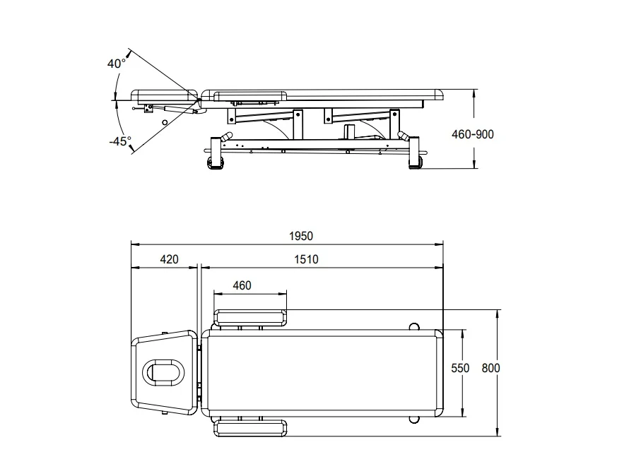 Masa electrica tratament (pat electric tratament) KANTON BURME gri ciment - imagine 7
