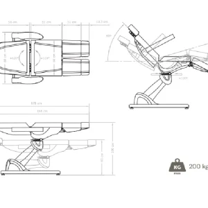Scaun electric pedichiura KANTON CAPHIN
